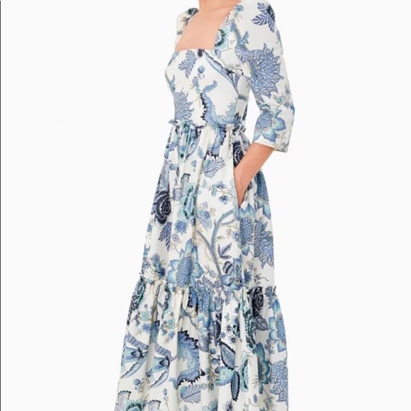 Tuckernuck Designer Inspired Jacobean Midi Dress M - Picture 6 of 12